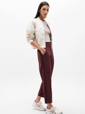 NWT Athleta Brooklyn Ankle Pants - Garnet